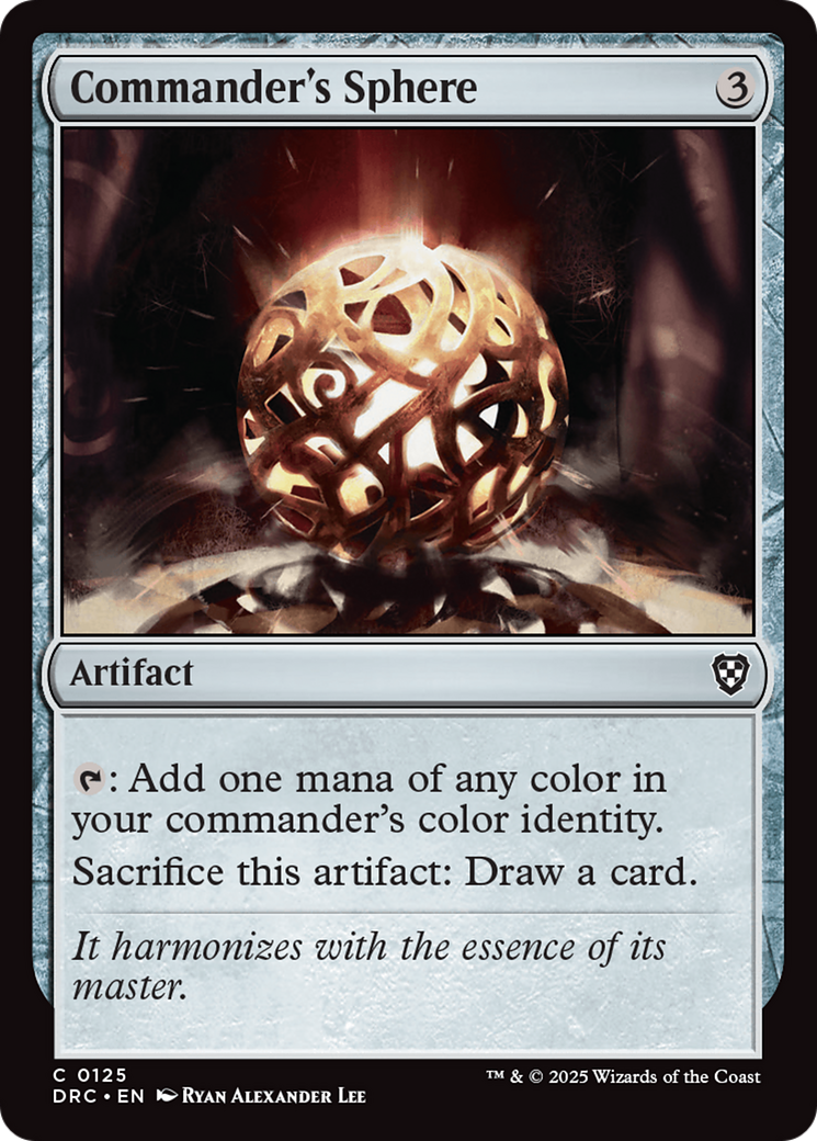 Commander's Sphere [Aetherdrift Commander] | Deep Dive Games St. Marys