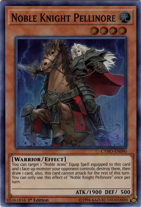 Noble Knight Pellinore [CYHO-EN090] Super Rare | Deep Dive Games St. Marys