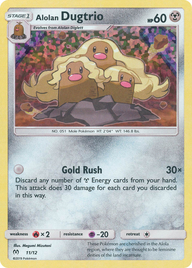 Alolan Dugtrio (11/12) [McDonald's Promos: 2019 Collection] | Deep Dive Games St. Marys