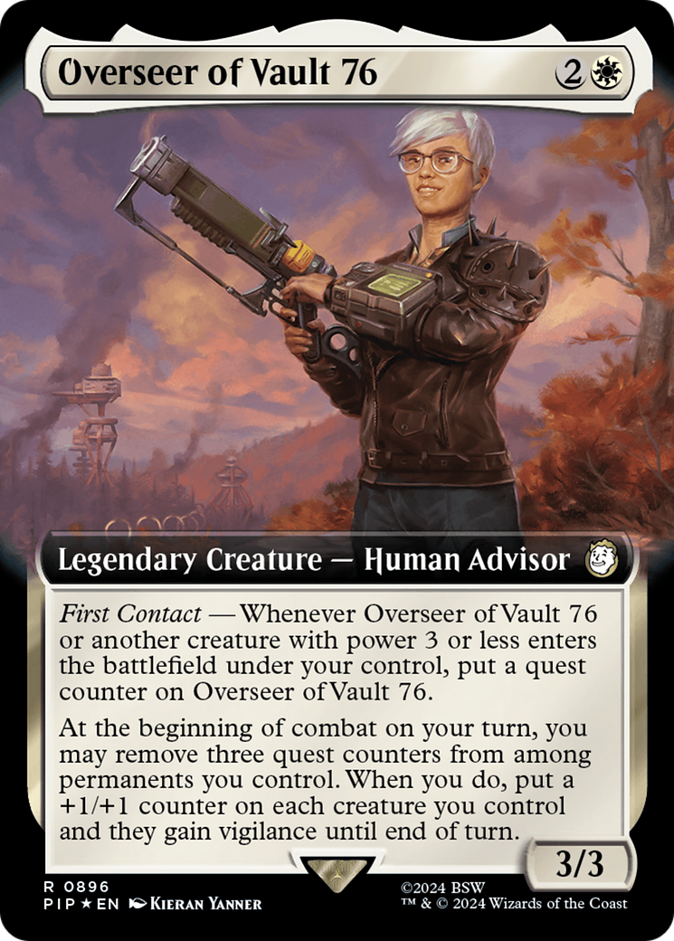 Overseer of Vault 76 (Extended Art) (Surge Foil) [Fallout] | Deep Dive Games St. Marys