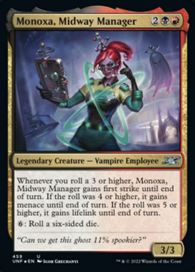 Monoxa, Midway Manager (Galaxy Foil) [Unfinity] | Deep Dive Games St. Marys