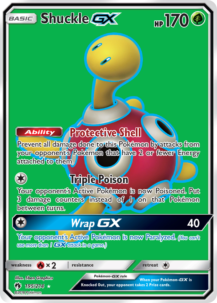 Shuckle GX (195/214) [Sun & Moon: Lost Thunder] | Deep Dive Games St. Marys