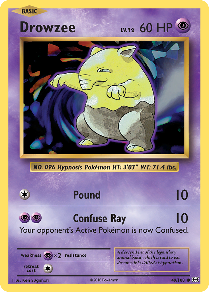 Drowzee (49/108) [XY: Evolutions] | Deep Dive Games St. Marys