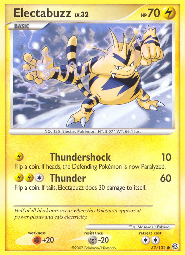 Electabuzz (87/132) [Diamond & Pearl: Secret Wonders] | Deep Dive Games St. Marys