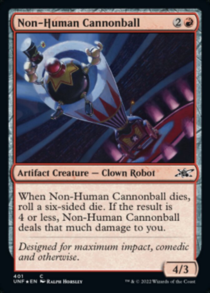 Non-Human Cannonball (Galaxy Foil) [Unfinity] | Deep Dive Games St. Marys