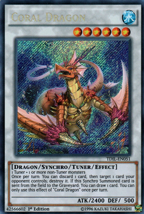 Coral Dragon [TDIL-EN051] Secret Rare | Deep Dive Games St. Marys