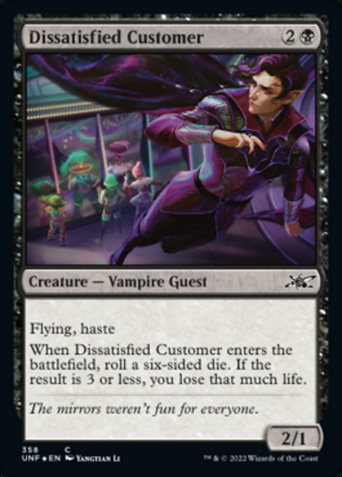 Dissatisfied Customer (Galaxy Foil) [Unfinity] | Deep Dive Games St. Marys