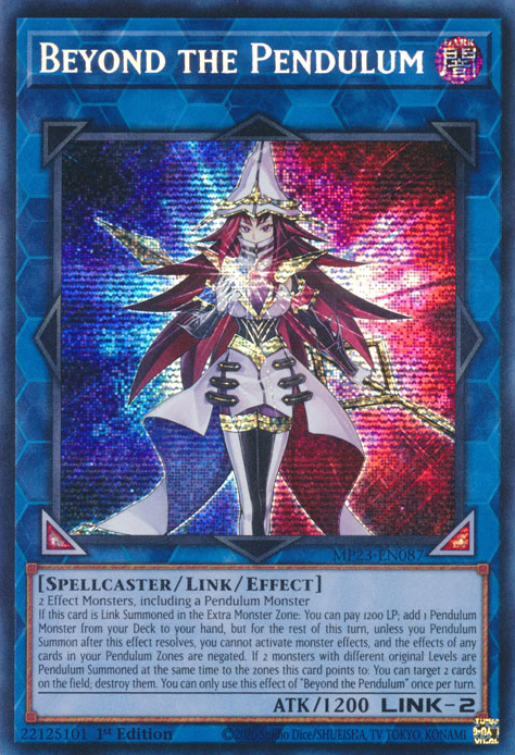 Beyond the Pendulum [MP23-EN087] Prismatic Secret Rare | Deep Dive Games St. Marys