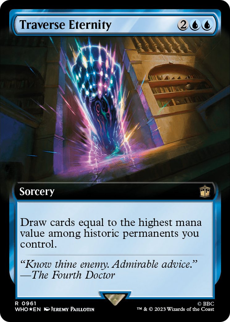 Traverse Eternity (Extended Art) (Surge Foil) [Doctor Who] | Deep Dive Games St. Marys