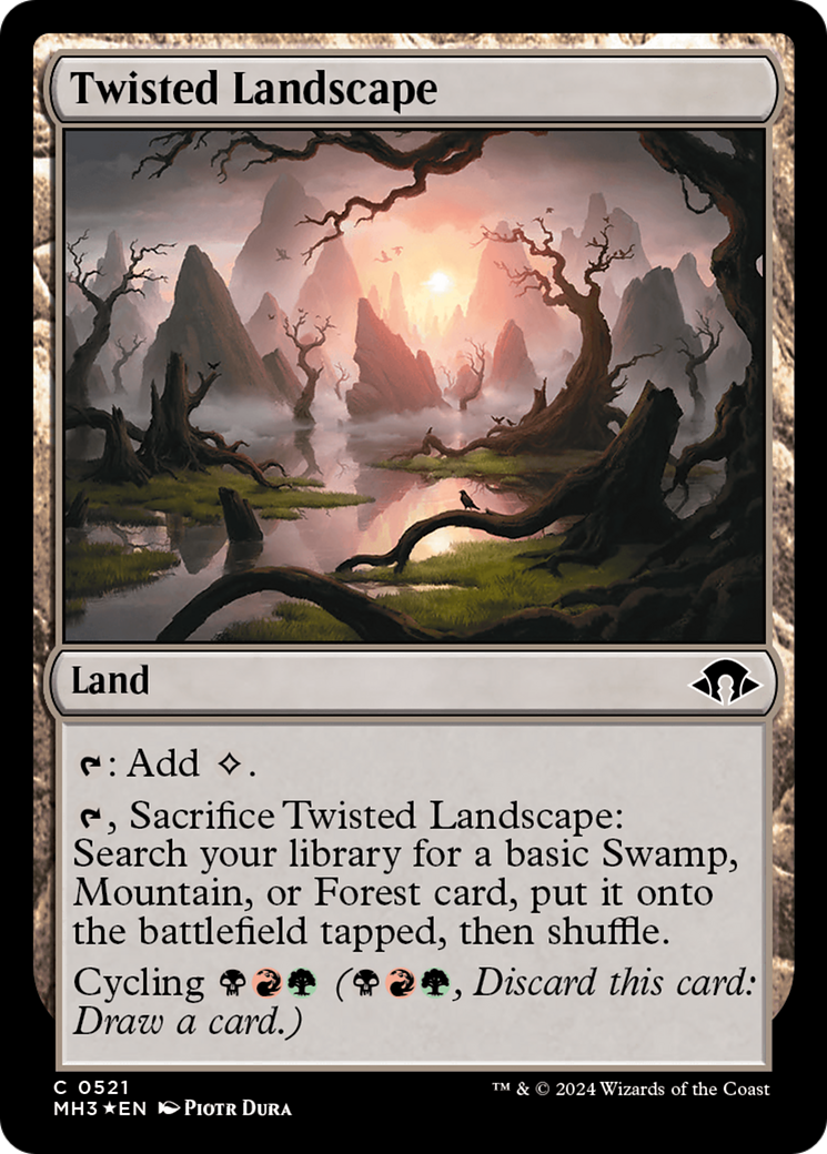 Twisted Landscape (Ripple Foil) [Modern Horizons 3] | Deep Dive Games St. Marys