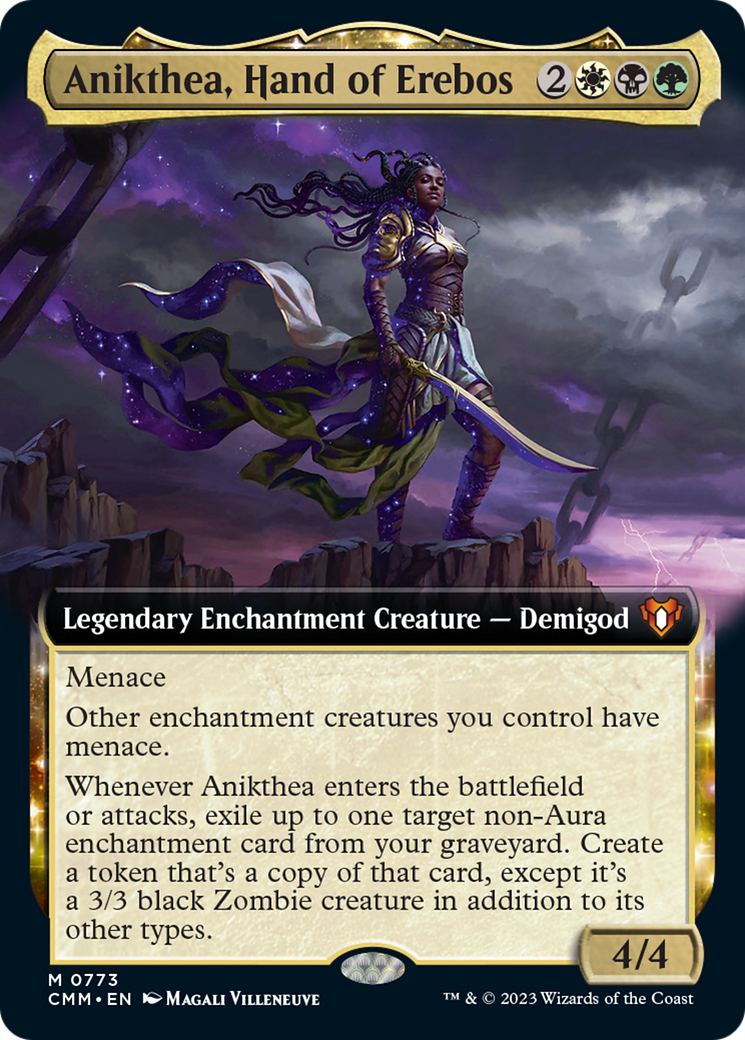 Anikthea, Hand of Erebos (Extended Art) [Commander Masters] | Deep Dive Games St. Marys