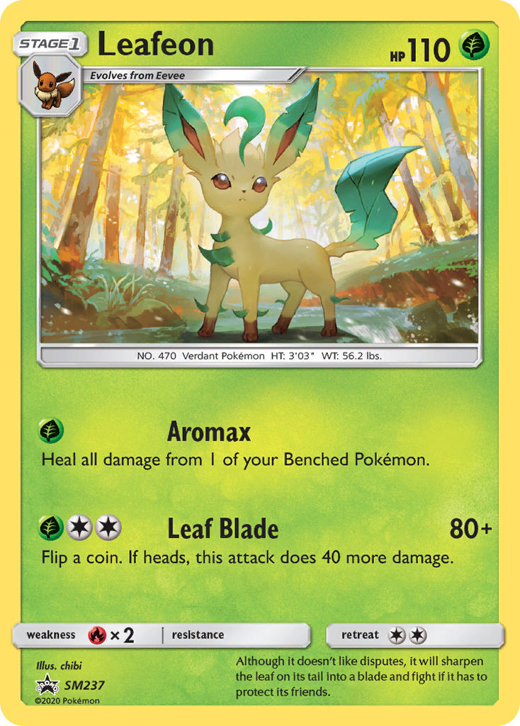 Leafeon (SM237) [Sun & Moon: Black Star Promos] | Deep Dive Games St. Marys