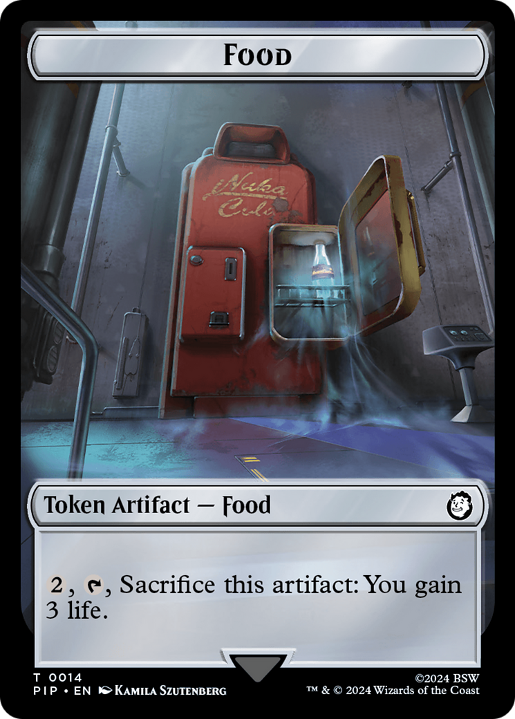 Food (0014) // Soldier (0010) Double-Sided Token [Fallout Tokens] | Deep Dive Games St. Marys