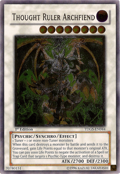 Thought Ruler Archfiend [TDGS-EN044] Ultimate Rare | Deep Dive Games St. Marys