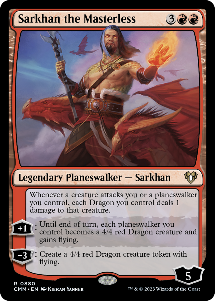 Sarkhan the Masterless [Commander Masters] | Deep Dive Games St. Marys