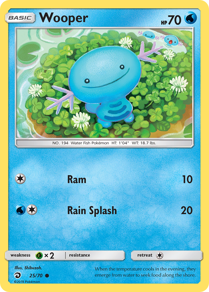 Wooper (25/70) [Sun & Moon: Dragon Majesty] | Deep Dive Games St. Marys