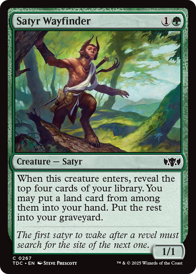 Satyr Wayfinder [Tarkir: Dragonstorm Commander] | Deep Dive Games St. Marys