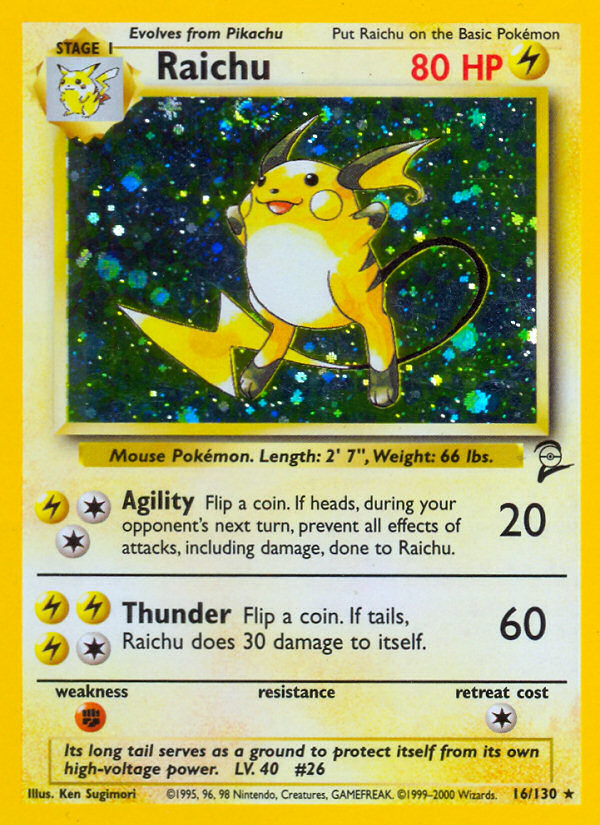 Raichu (16/130) [Base Set 2] | Deep Dive Games St. Marys