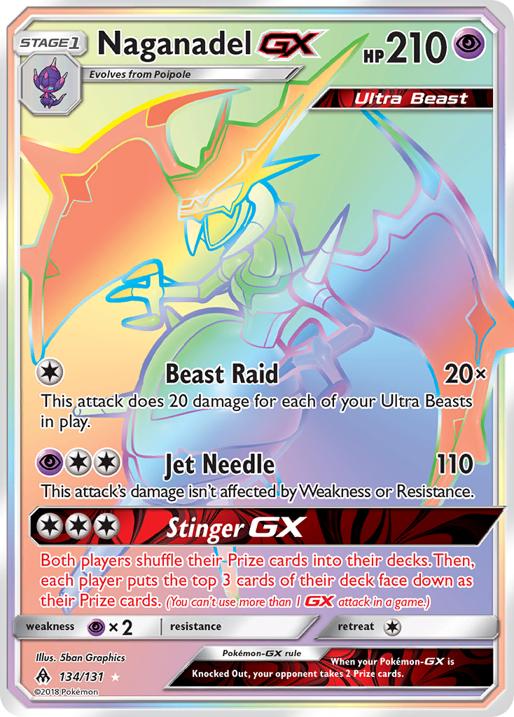 Naganadel GX (134/131) [Sun & Moon: Forbidden Light] | Deep Dive Games St. Marys