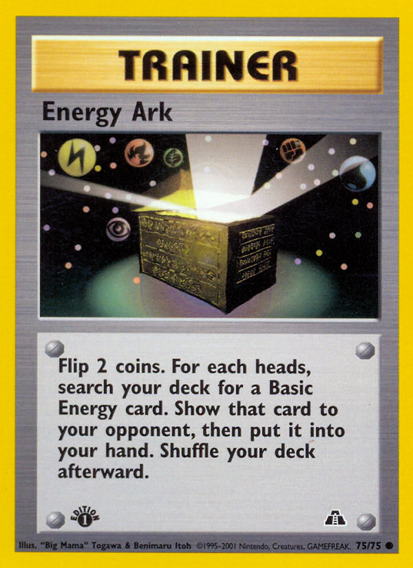 Energy Ark (75/75) [Neo Discovery 1st Edition] | Deep Dive Games St. Marys