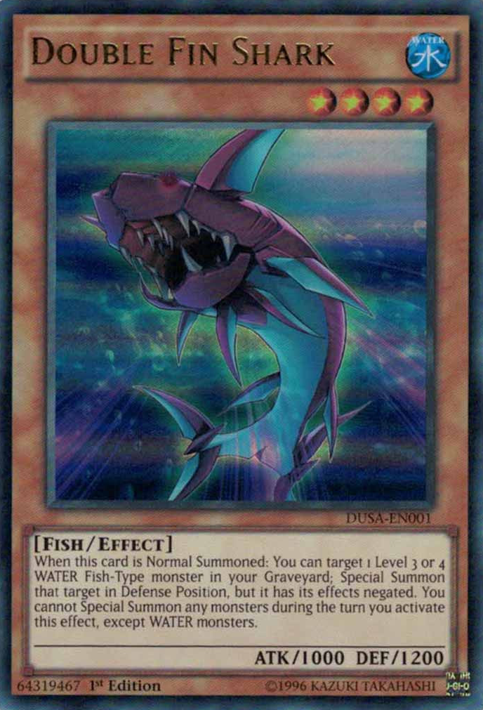 Double Fin Shark [DUSA-EN001] Ultra Rare | Deep Dive Games St. Marys