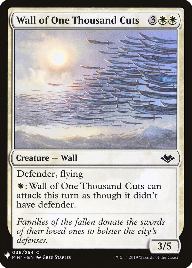 Wall of One Thousand Cuts [Mystery Booster] | Deep Dive Games St. Marys