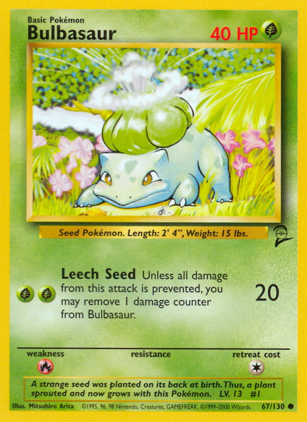 Bulbasaur (67/130) [Base Set 2] | Deep Dive Games St. Marys