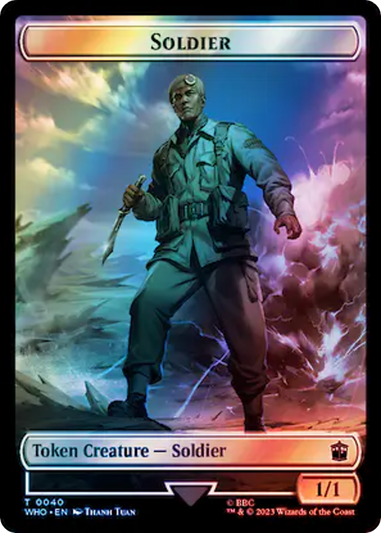 Soldier // Mutant Double-Sided Token (Surge Foil) [Doctor Who Tokens] | Deep Dive Games St. Marys