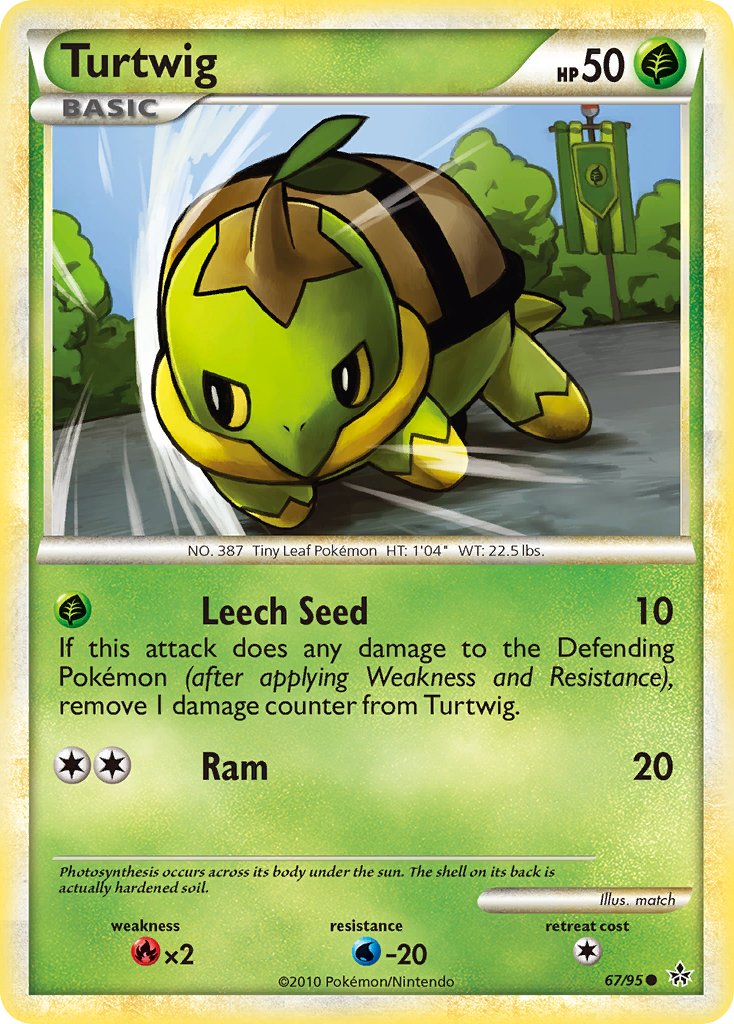 Turtwig (67/95) [HeartGold & SoulSilver: Unleashed] | Deep Dive Games St. Marys