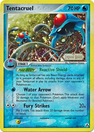 Tentacruel (45/92) (Stamped) [EX: Legend Maker] | Deep Dive Games St. Marys