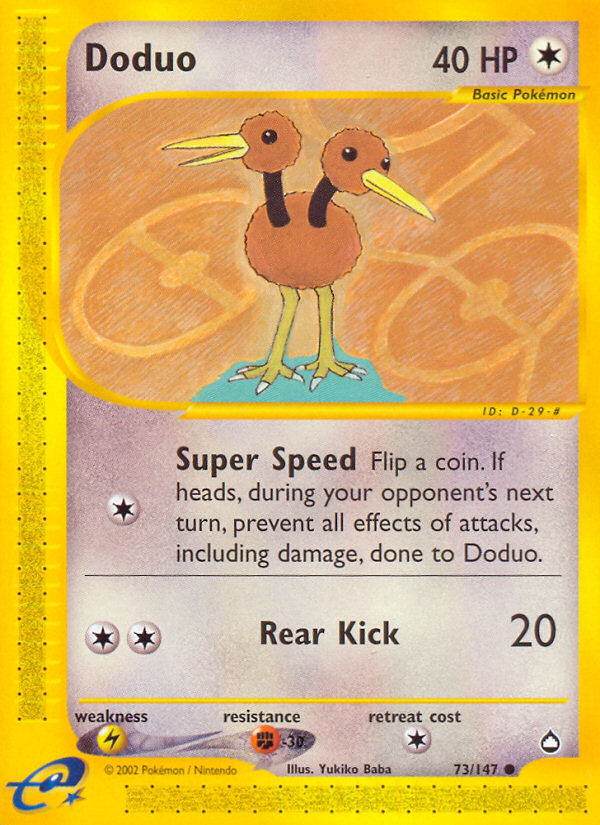 Doduo (73/147) [Aquapolis] | Deep Dive Games St. Marys