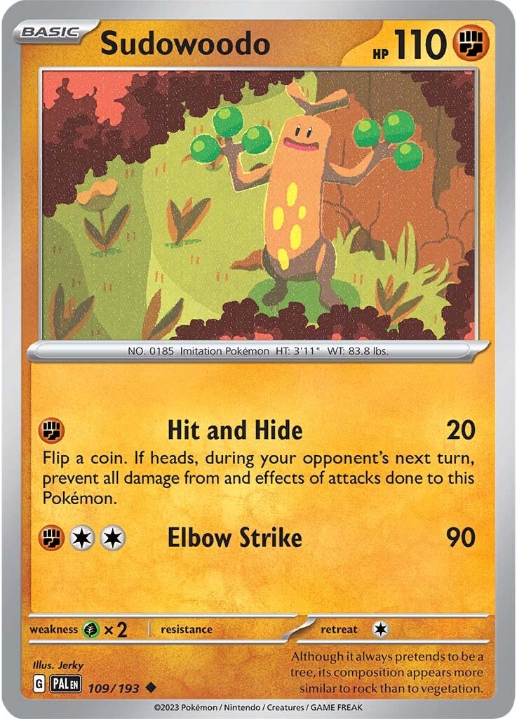 Sudowoodo (109/193) [Scarlet & Violet: Paldea Evolved] | Deep Dive Games St. Marys