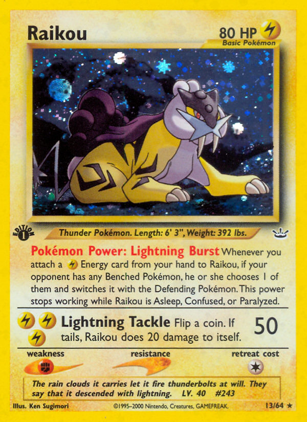 Raikou (13/64) [Neo Revelation 1st Edition] | Deep Dive Games St. Marys