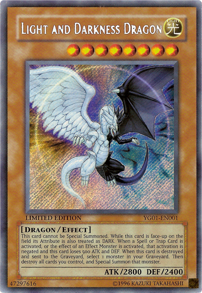 Light and Darkness Dragon [YG01-EN001] Secret Rare | Deep Dive Games St. Marys