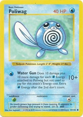 Poliwag (59/102) [Base Set Shadowless Unlimited] | Deep Dive Games St. Marys