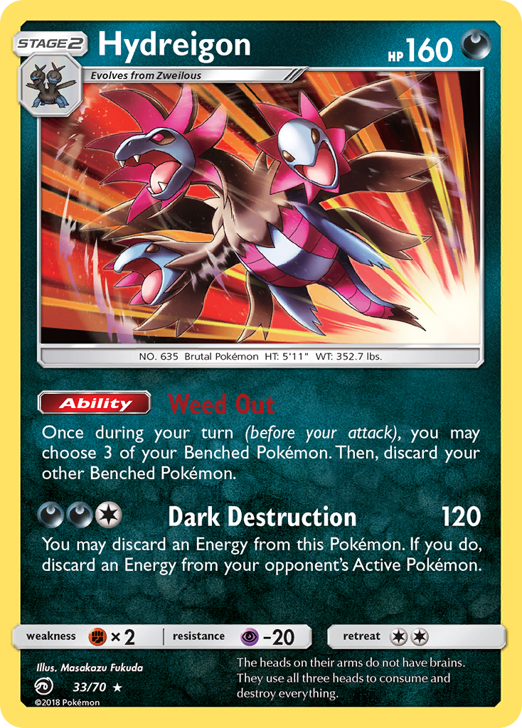 Hydreigon (33/70) [Sun & Moon: Dragon Majesty] | Deep Dive Games St. Marys