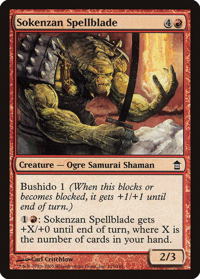 Sokenzan Spellblade [Saviors of Kamigawa] | Deep Dive Games St. Marys