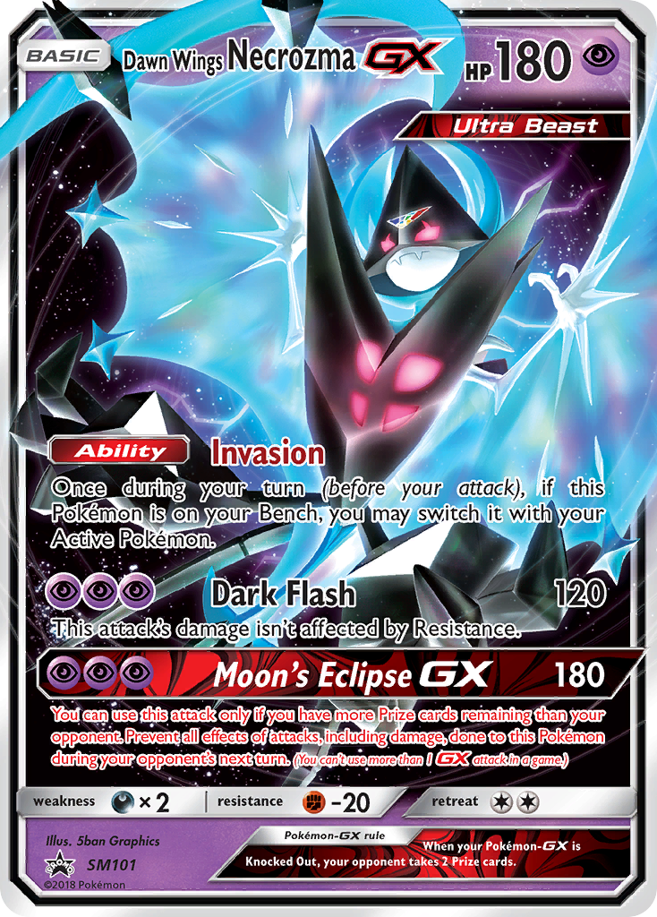 Dawn Wings Necrozma GX (SM101) [Sun & Moon: Black Star Promos] | Deep Dive Games St. Marys