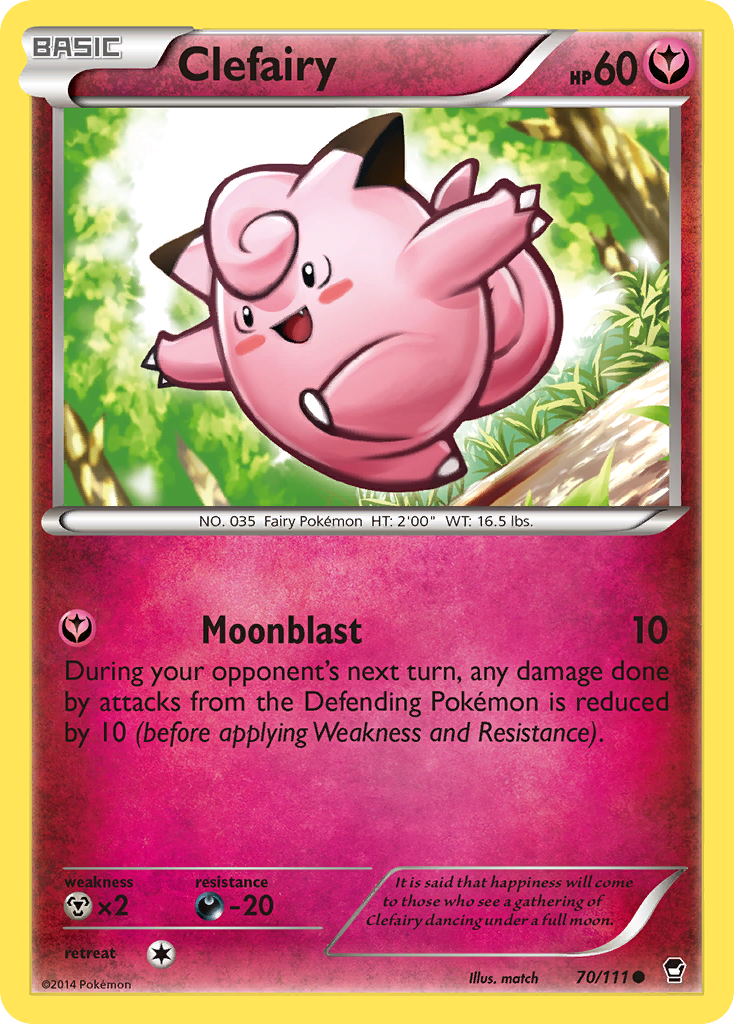 Clefairy (70/111) [XY: Furious Fists] | Deep Dive Games St. Marys