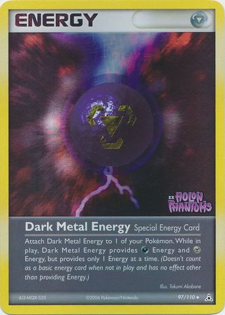 Dark Metal Energy (97/110) (Stamped) [EX: Holon Phantoms] | Deep Dive Games St. Marys