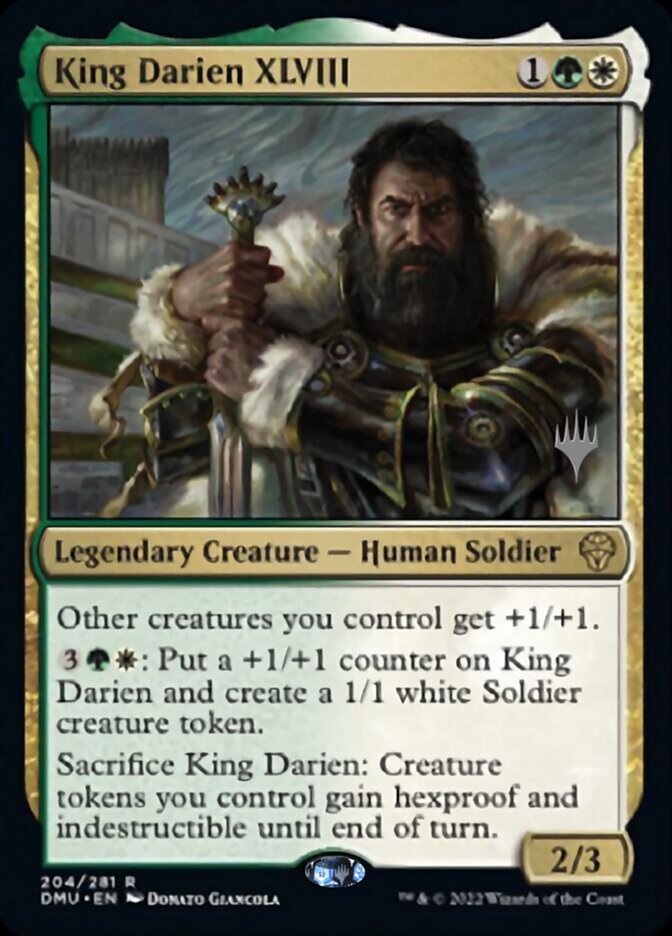 King Darien XLVIII (Promo Pack) [Dominaria United Promos] | Deep Dive Games St. Marys