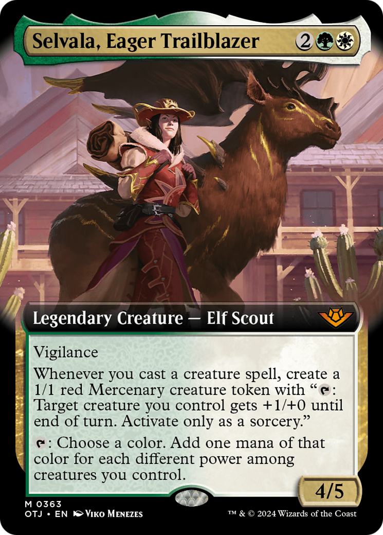 Selvala, Eager Trailblazer (Extended Art) [Outlaws of Thunder Junction] | Deep Dive Games St. Marys