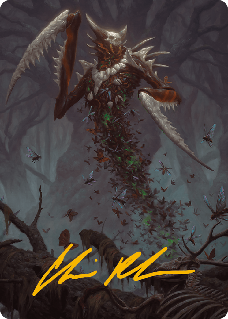 Grist, the Plague Swarm Art Card (Gold-Stamped Signature) [Modern Horizons 3 Art Series] | Deep Dive Games St. Marys