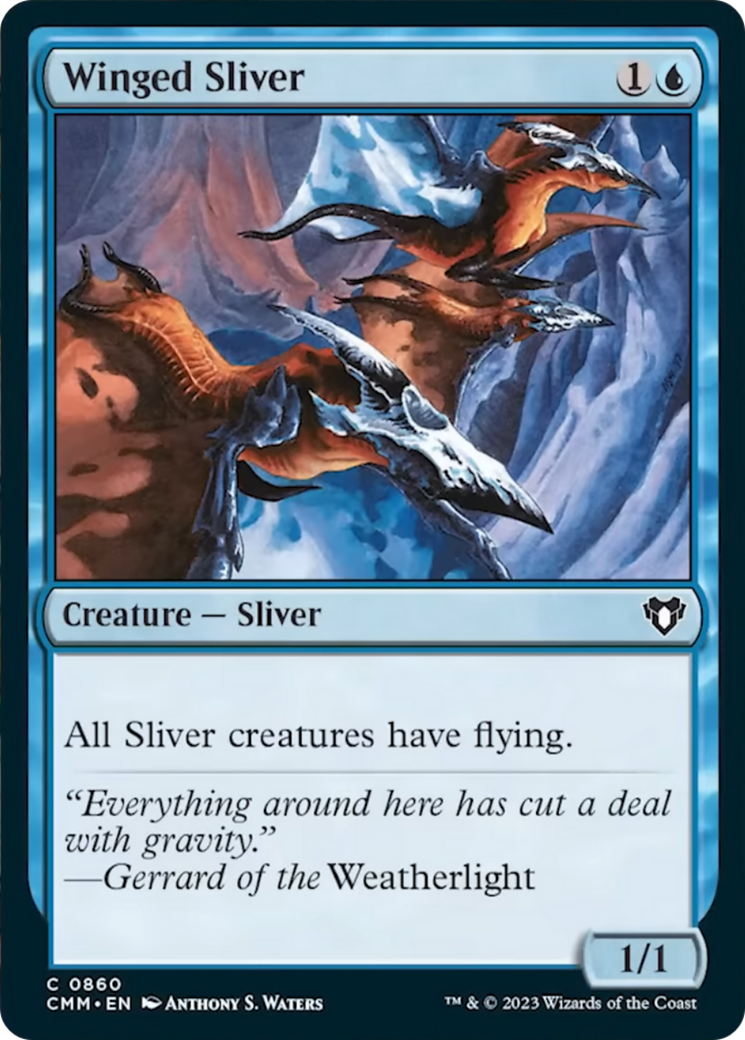 Winged Sliver [Commander Masters] | Deep Dive Games St. Marys