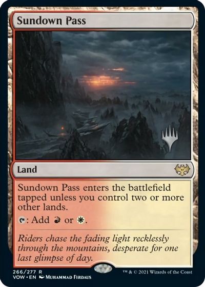 Sundown Pass (Promo Pack) [Innistrad: Crimson Vow Promos] | Deep Dive Games St. Marys