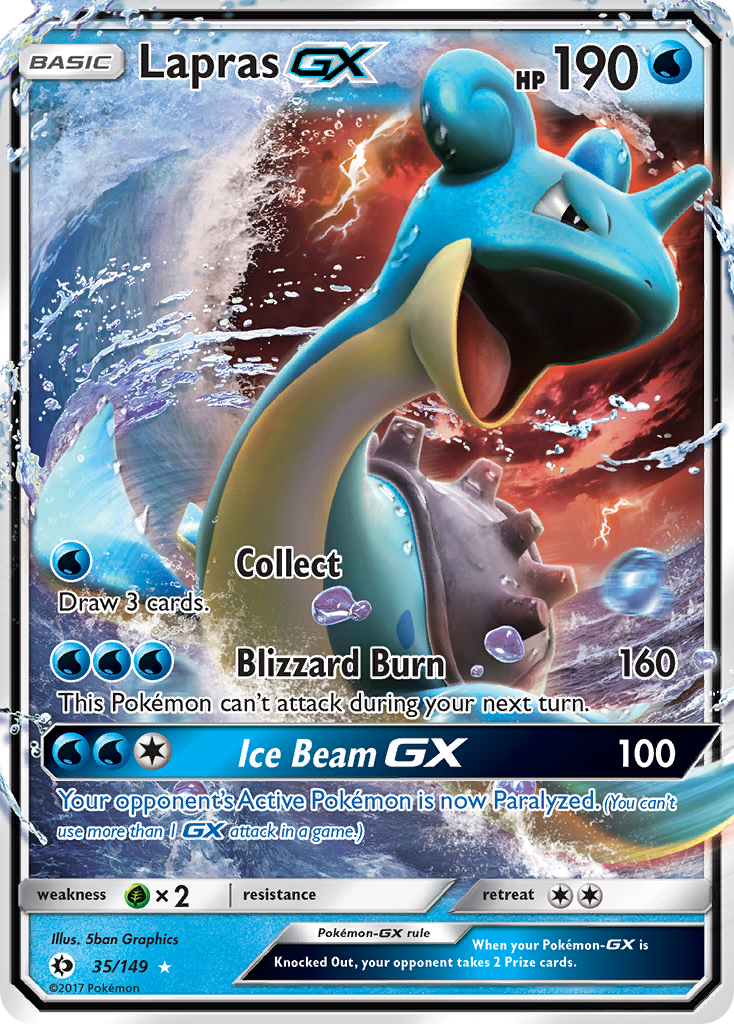 Lapras GX (35/149) [Sun & Moon: Base Set] | Deep Dive Games St. Marys