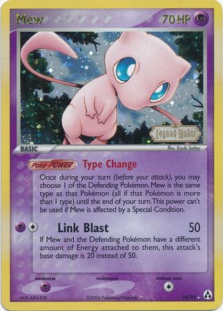 Mew (10/92) (Stamped) [EX: Legend Maker] | Deep Dive Games St. Marys