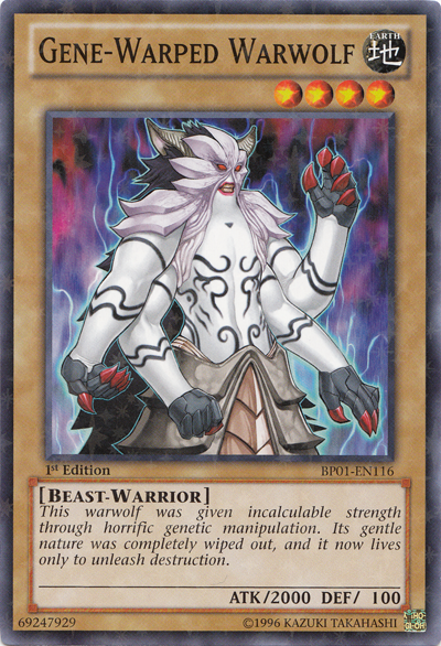 Gene-Warped Warwolf [BP01-EN116] Starfoil Rare | Deep Dive Games St. Marys
