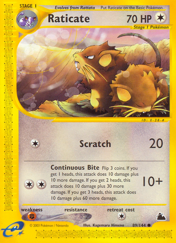 Raticate (89/144) [Skyridge] | Deep Dive Games St. Marys