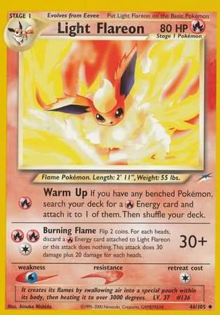 Light Flareon (46/105) [Neo Destiny Unlimited] | Deep Dive Games St. Marys